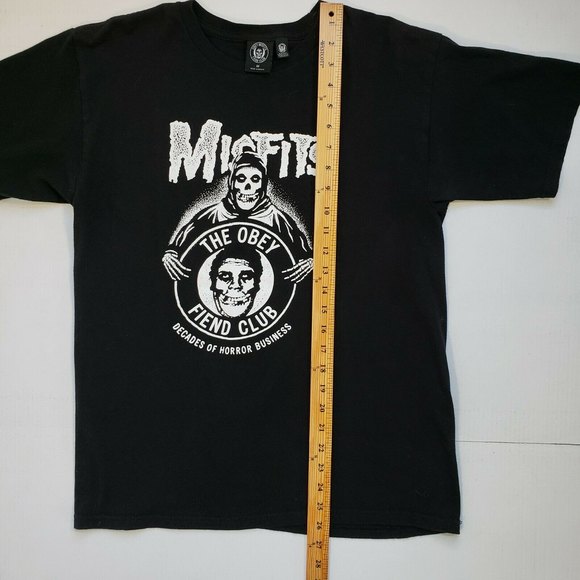 Misfits Band T-Shirt Size M Punk Rock Black Misfit Fiend Club Decades of Horror - Picture 6 of 8